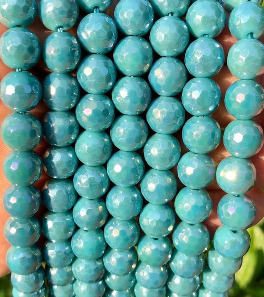 Agate Beads 10mm/ Each 3638 beads per strand Divine Charms Beads and