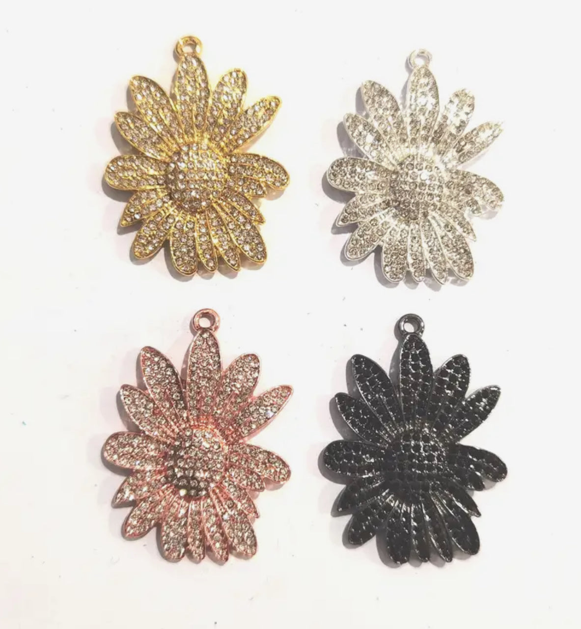 Rhinestone flower/Each