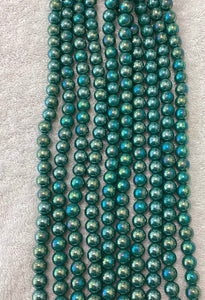 Solid Color Glass Beads 10mm/Each 40 beads per strand