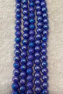 Solid Color Glass Beads 10mm/Each 40 beads per strand