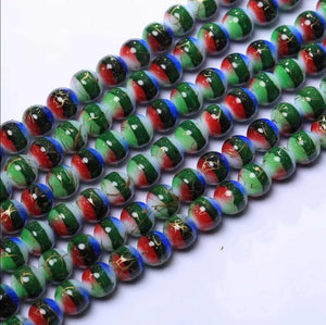 Speckled Beads 10mm/ Each 40 beads per strand