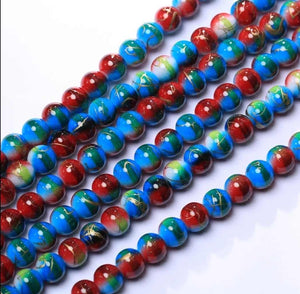 Speckled Beads 10mm/ Each 40 beads per strand