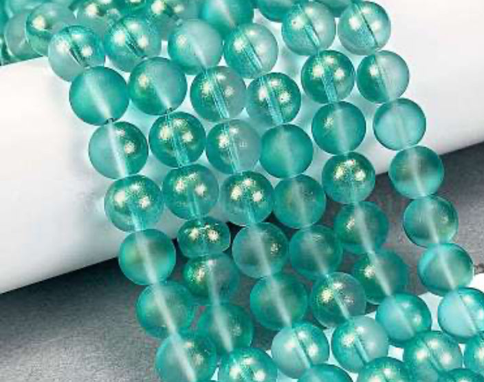 Frosted Beads 10mm/Each 40 beads per strand