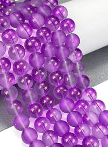 Frosted Beads 10mm/Each 40 beads per strand