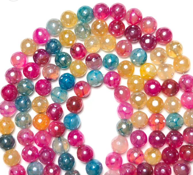 Agate Beads 10mm/ Each 36-38 beads per strand