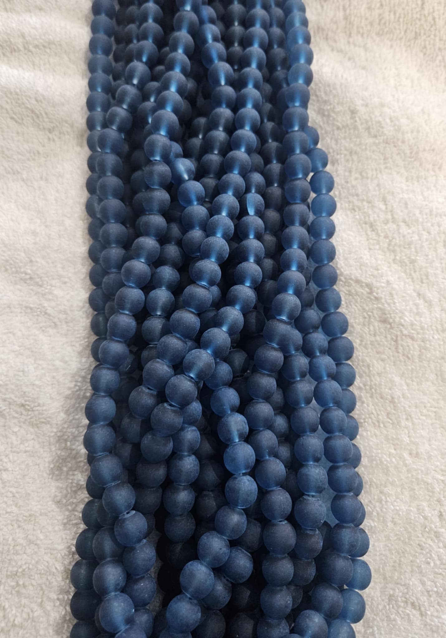 Frosted Beads 10mm/Each 40 beads per strand