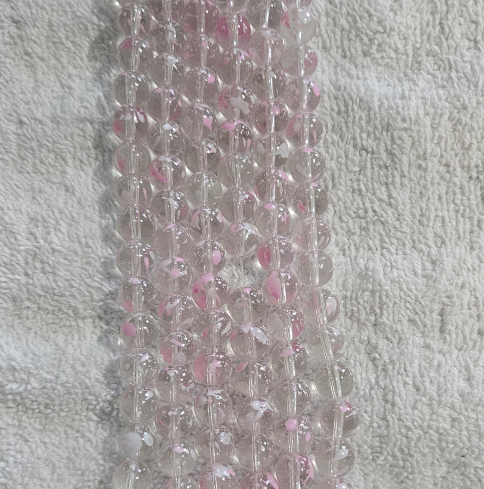 Jelly & Clear Transparent 10mm/ Each 40 beads per strand