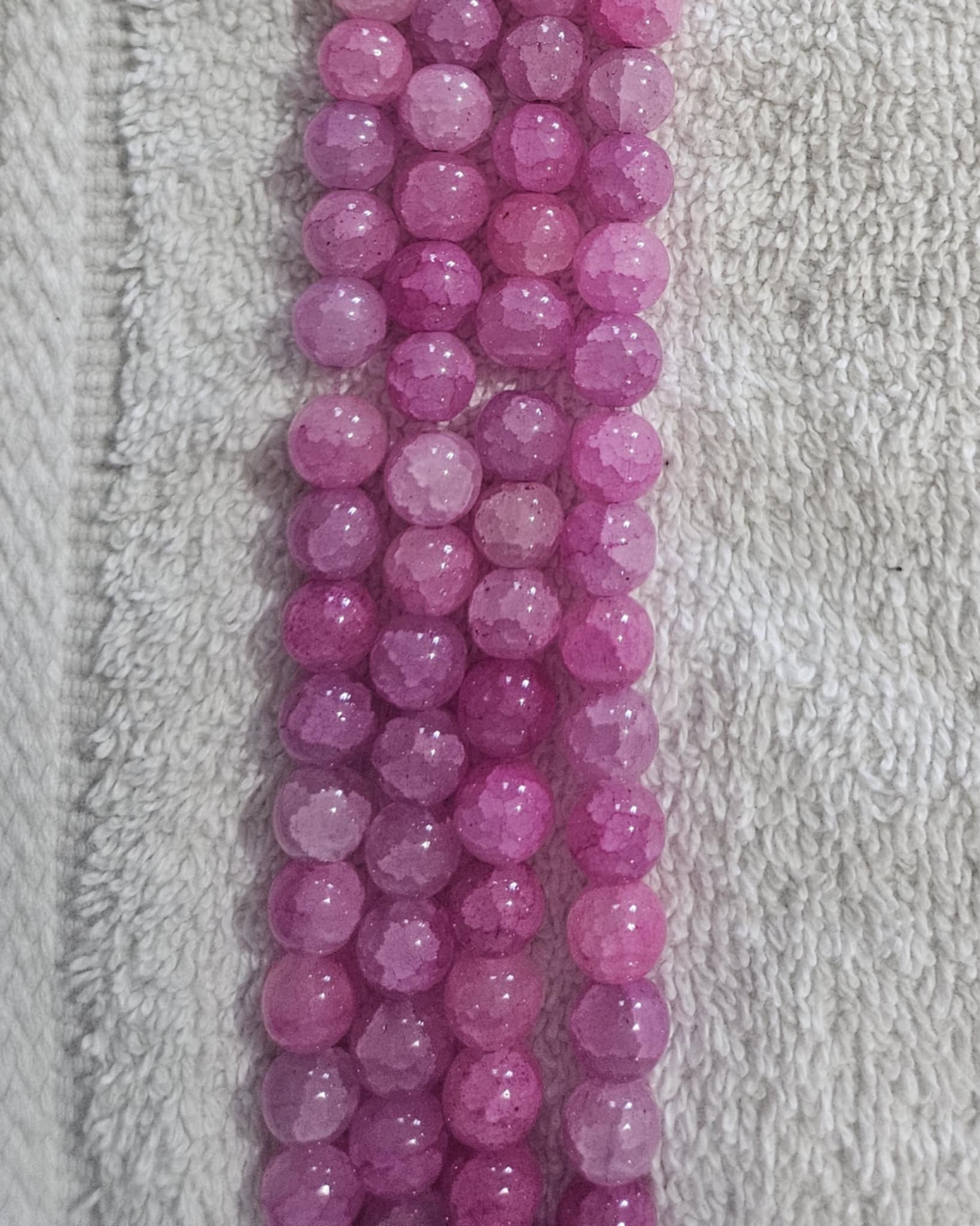 10mm Crackle Beads/Each 40 beads per strand