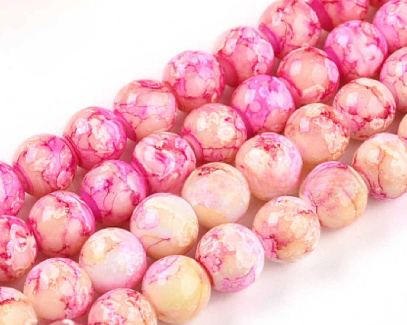 Marble beads 10mm/Each 40 beads per strand