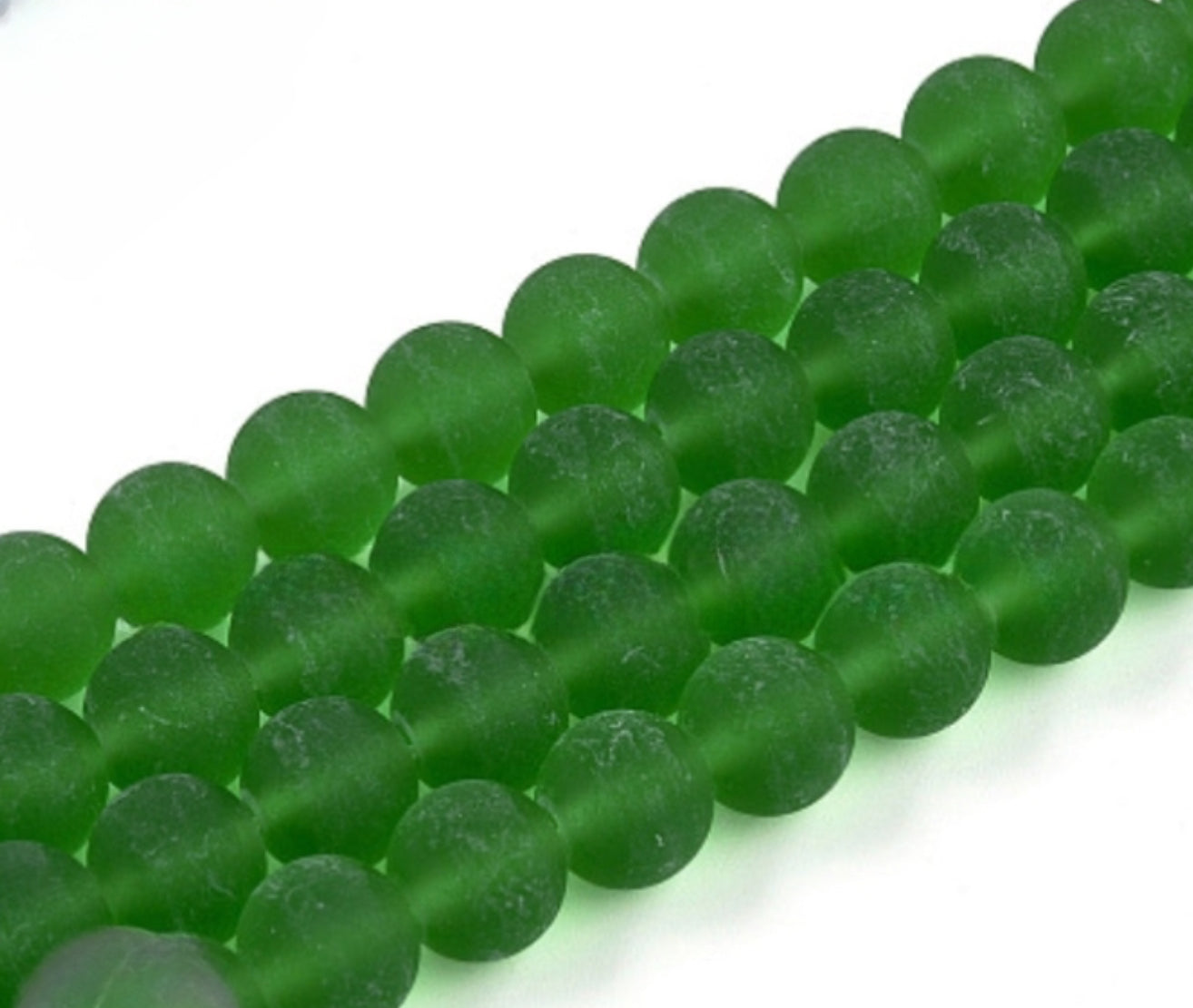 Frosted Beads 10mm/Each 40 beads per strand