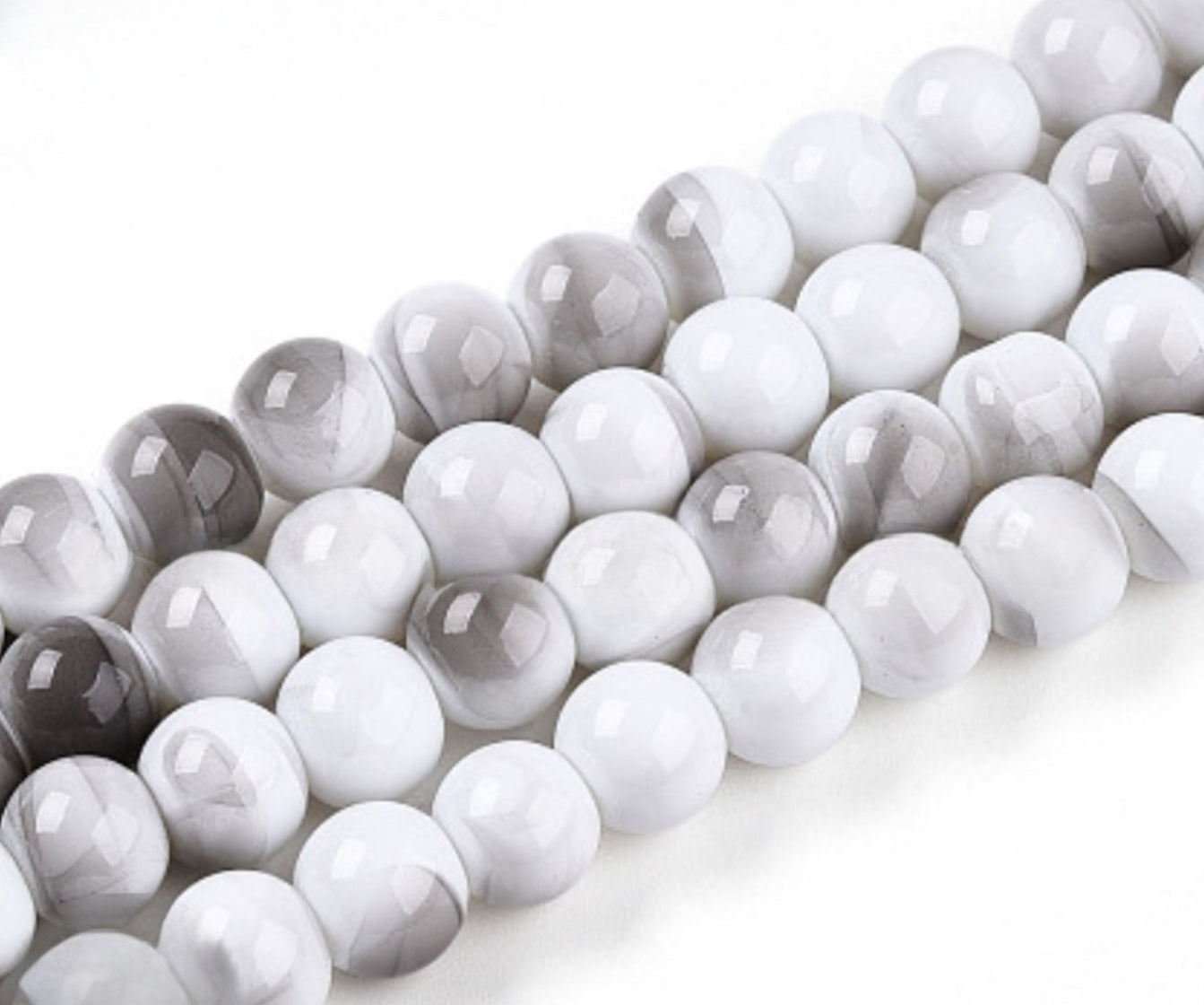 Marble beads 10mm/Each 40 beads per strand