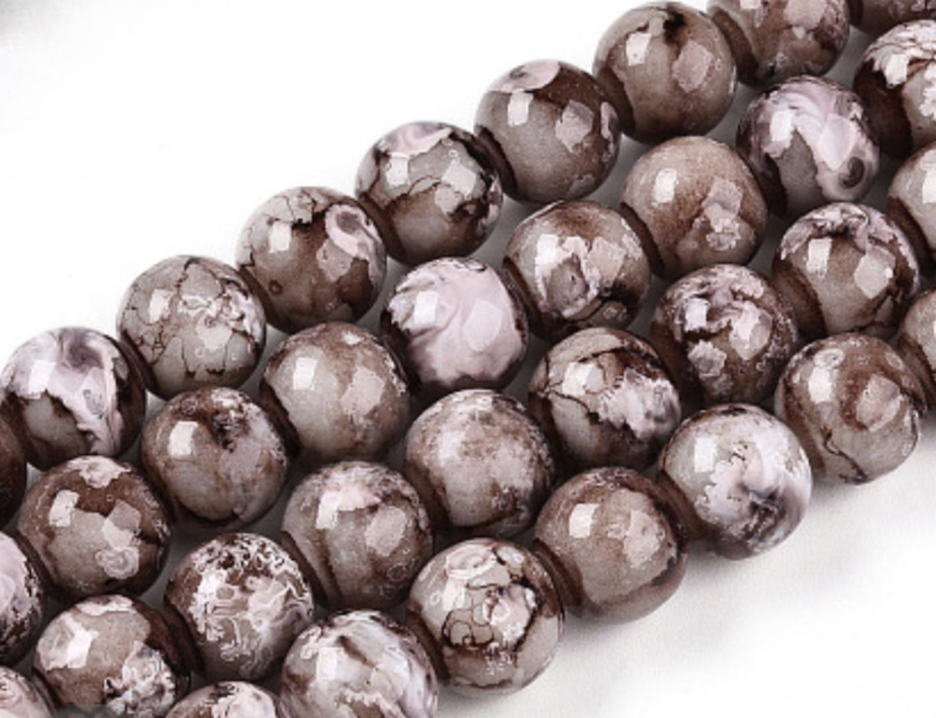 Marble beads 10mm/Each 40 beads per strand