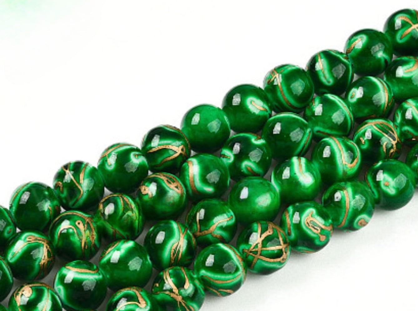 Speckled Beads 10mm/ Each 40 beads per strand