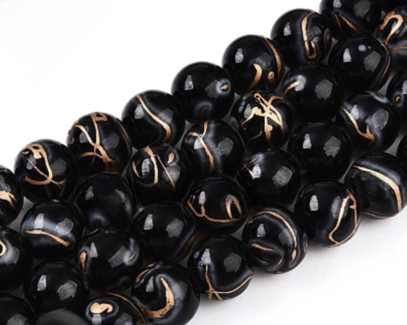 Speckled Beads 10mm/ Each 40 beads per strand