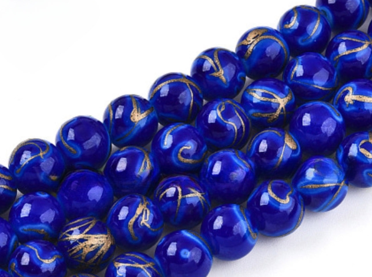 Speckled Beads 10mm/ Each 40 beads per strand