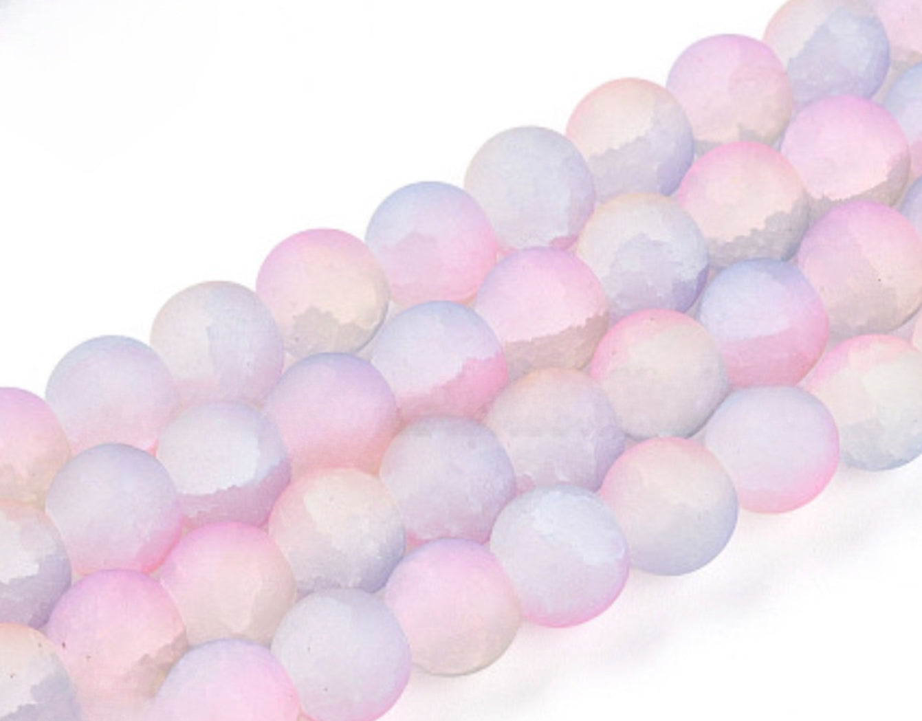 10mm Crackle Beads/Each 40 beads per strand
