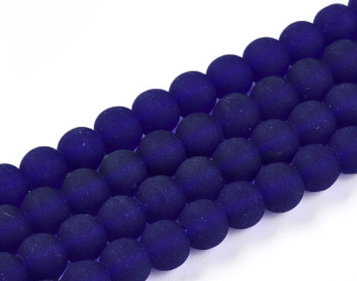 Frosted Beads 10mm/Each 40 beads per strand