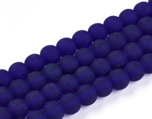 Frosted Beads 10mm/Each 40 beads per strand