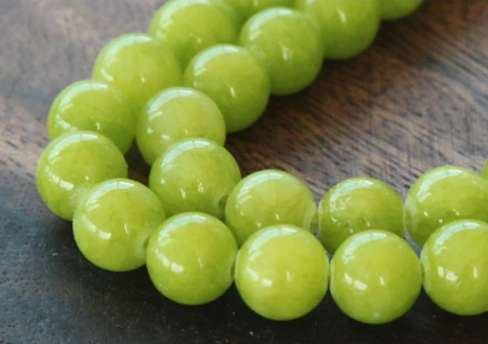 Jade Gemstone Beads 10mm/ Each