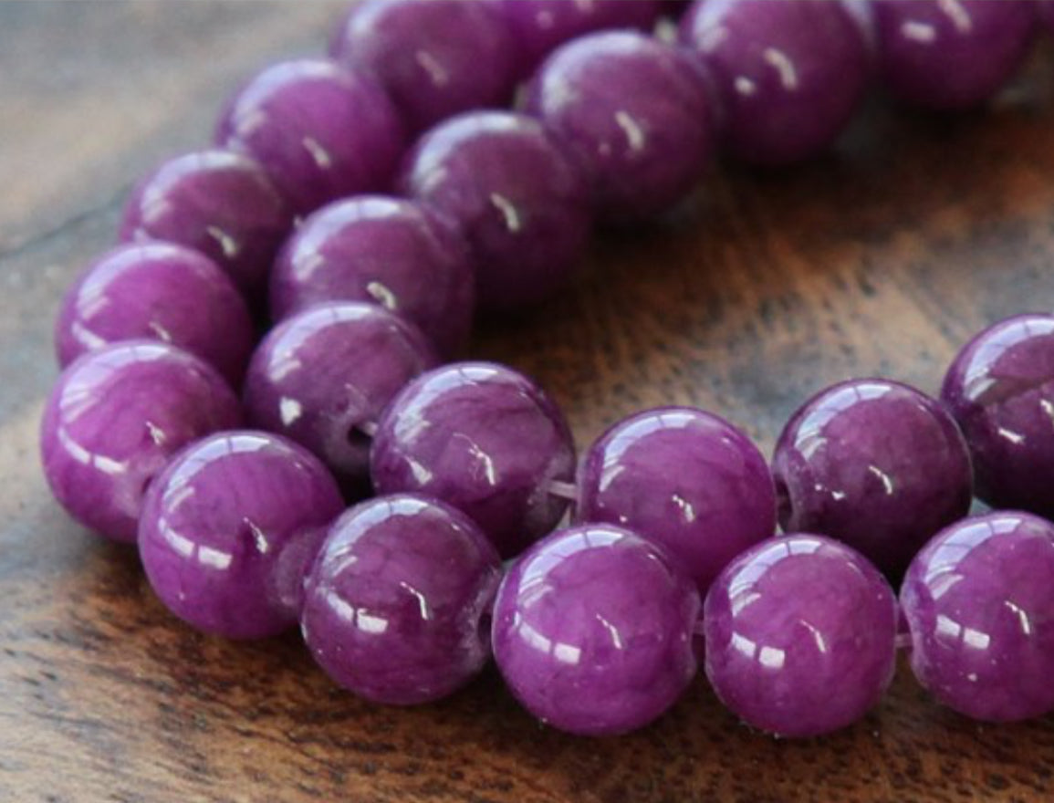 Jade Gemstone Beads 10mm/ Each