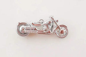 Cz Motorcycle Charm/Each