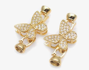 Cz Butterfly Connector/Each