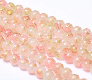 Jelly & Clear Transparent 10mm/ Each 40 beads per strand