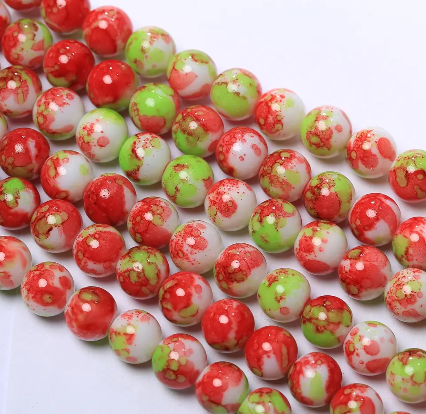 Marble beads 10mm/Each 40 beads per strand