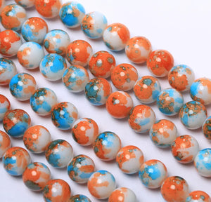 Marble beads 10mm/Each 40 beads per strand