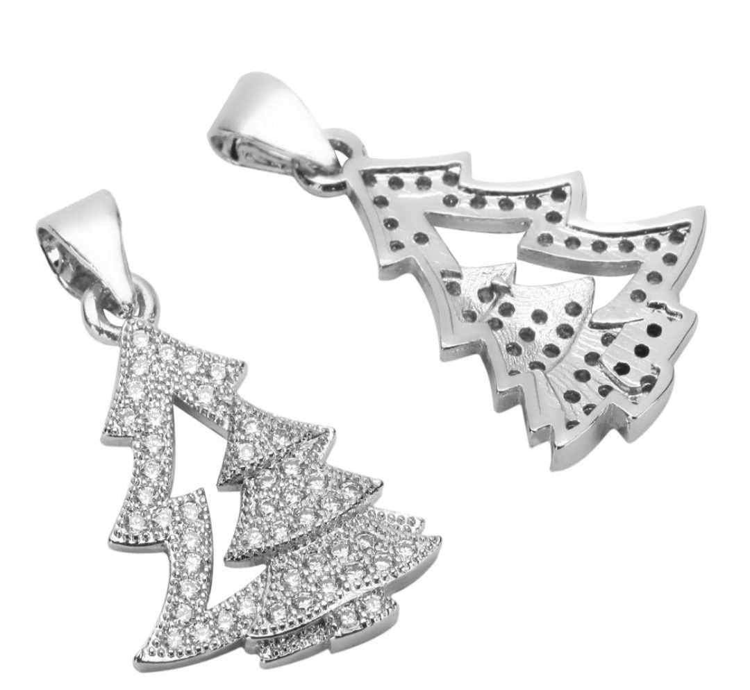 Cz Shadow Tree Charm/Each – Divine Charms Beads and More