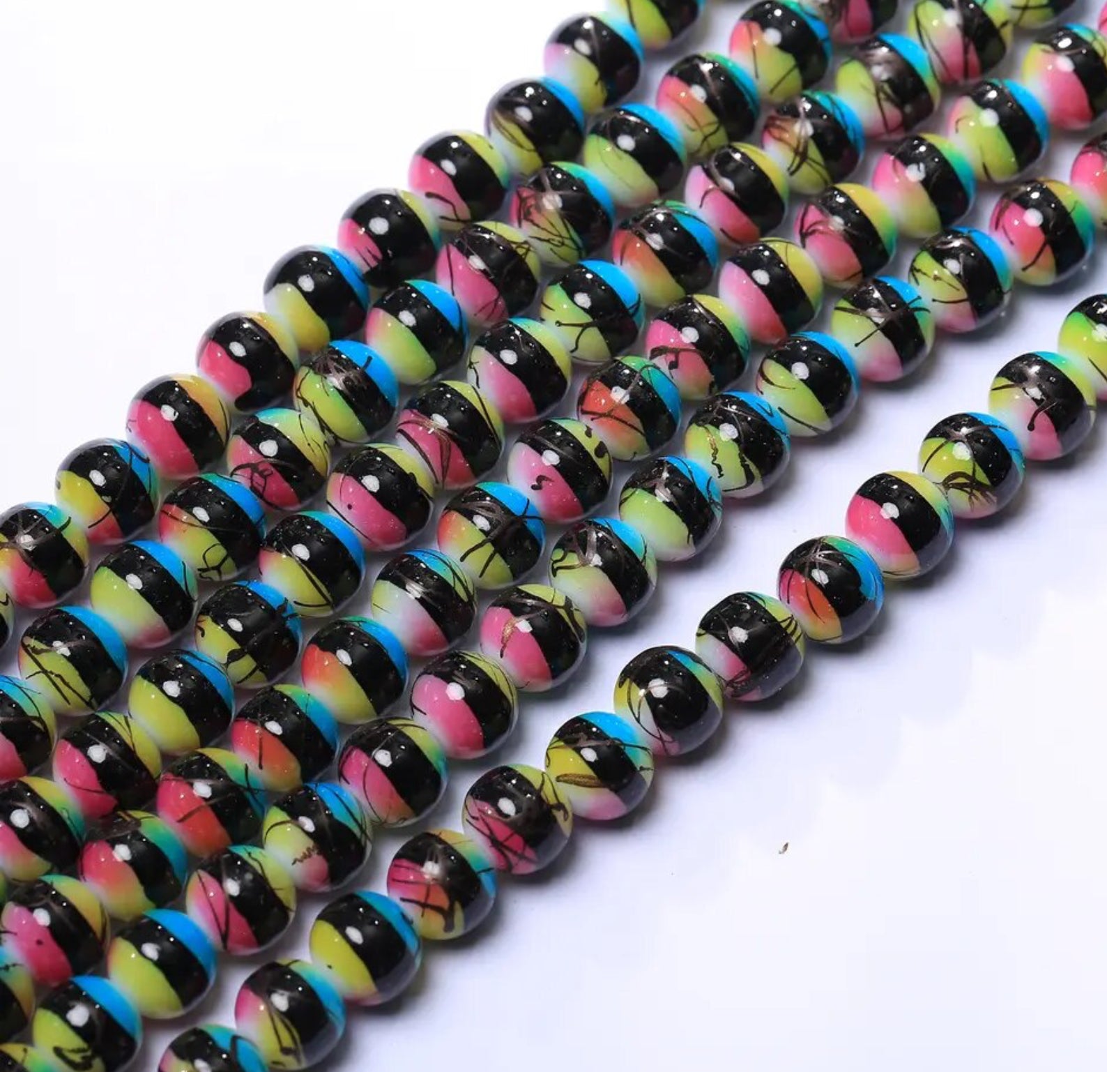 Speckled Beads 10mm/ Each 40 beads per strand