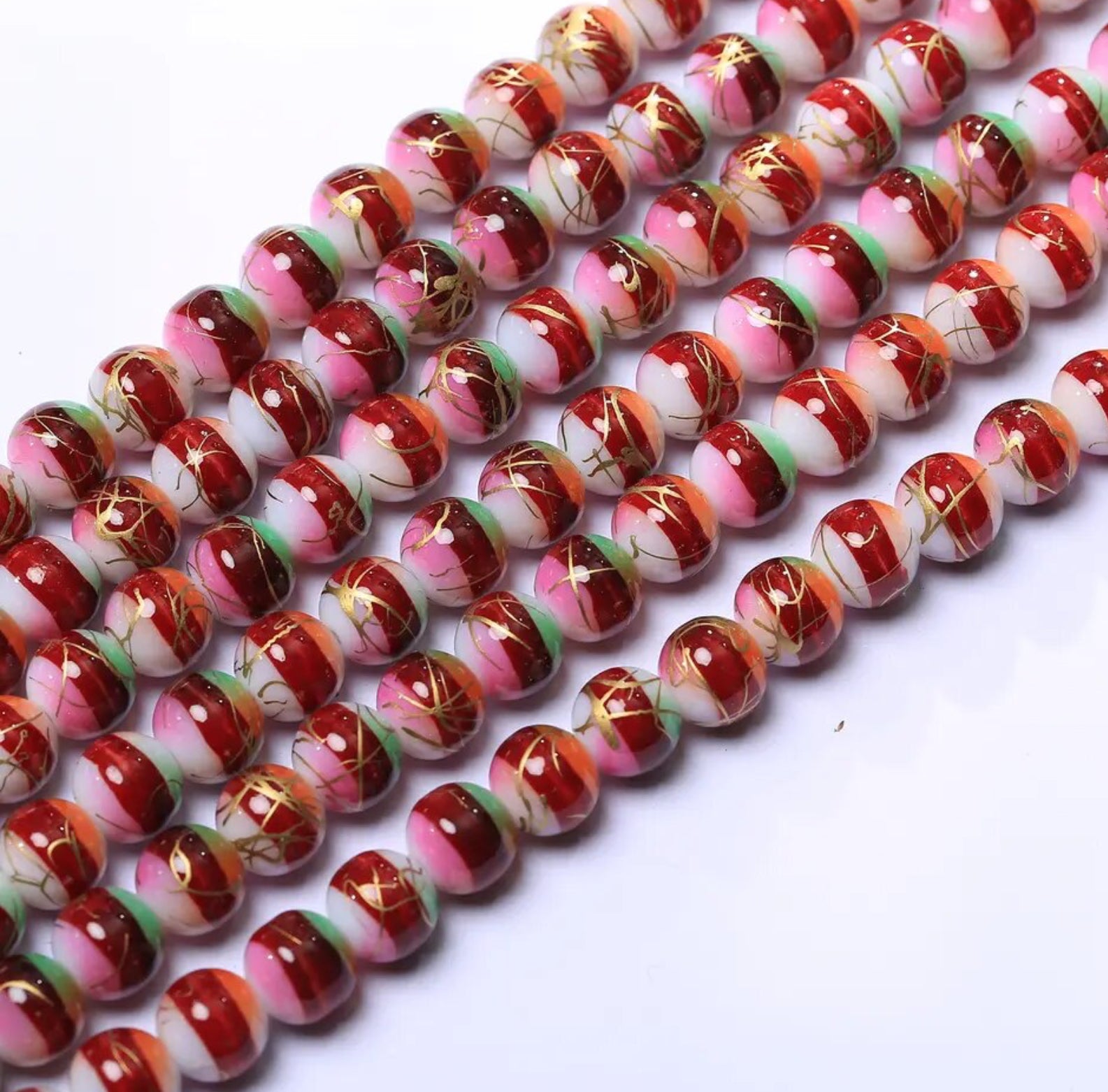 Speckled Beads 10mm/ Each 40 beads per strand