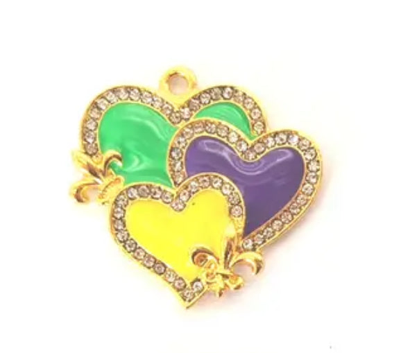 Mardi Gras Heart/Each