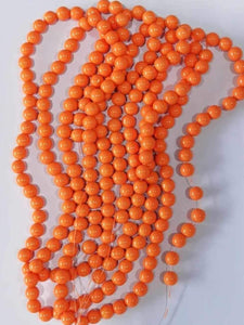 Solid Color Glass Beads 10mm/Each 40 beads per strand