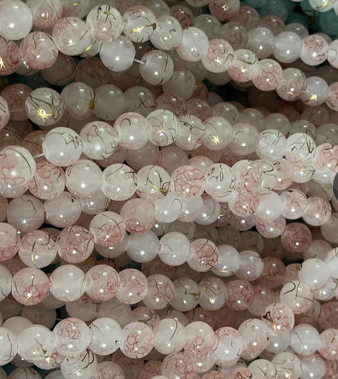 Jelly & Clear Transparent 10mm/ Each 40 beads per strand