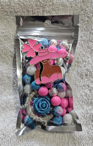 Flower two stack 10mm bead pack/Each