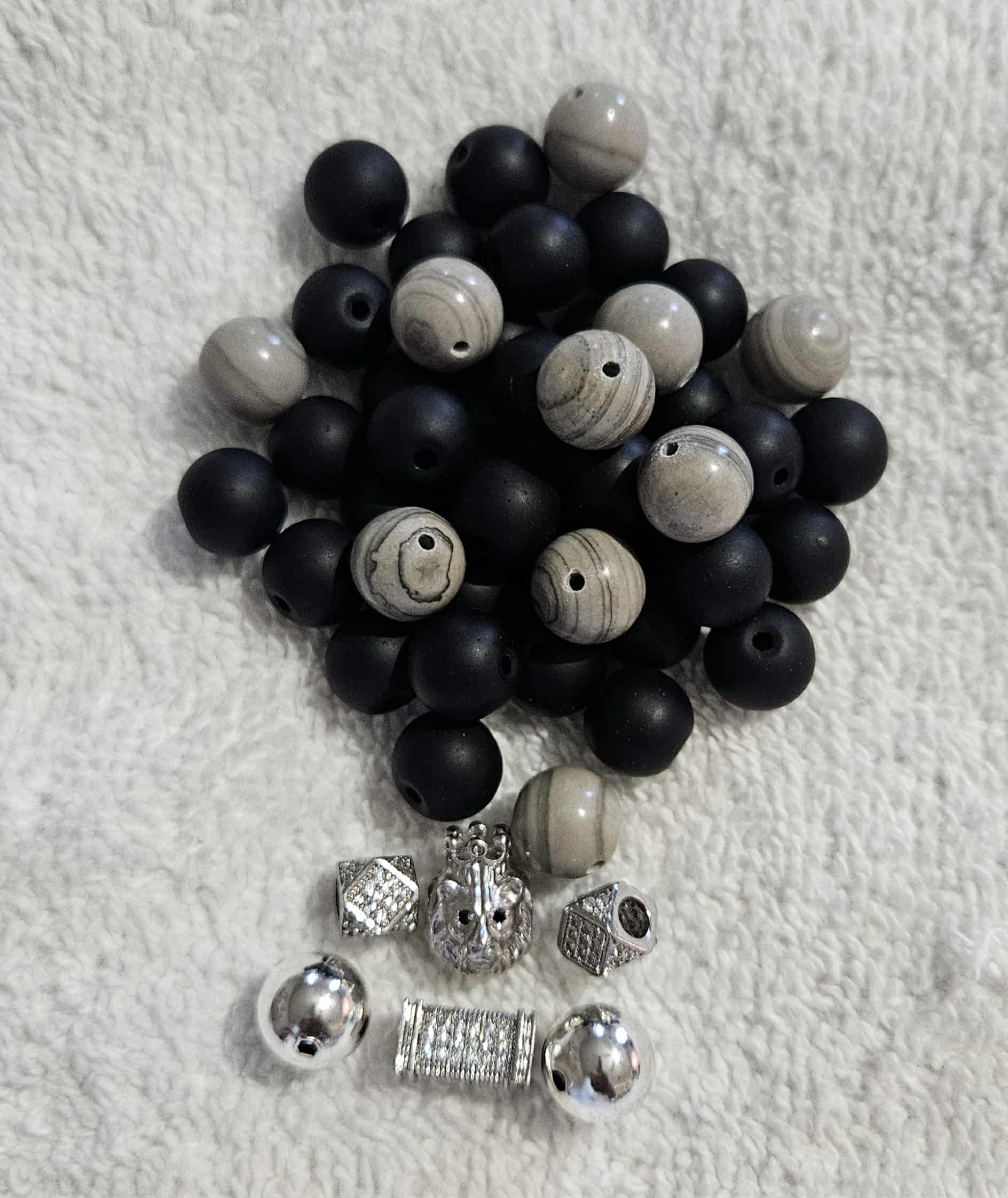 Men Packs 10mm bead two stack/Each