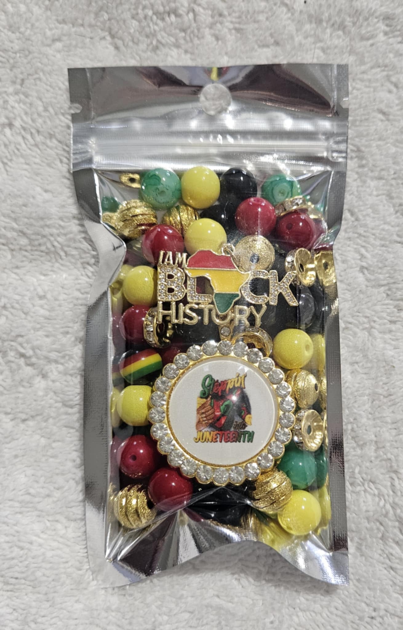 Juneteenth two stack packs 10mm beads /Each
