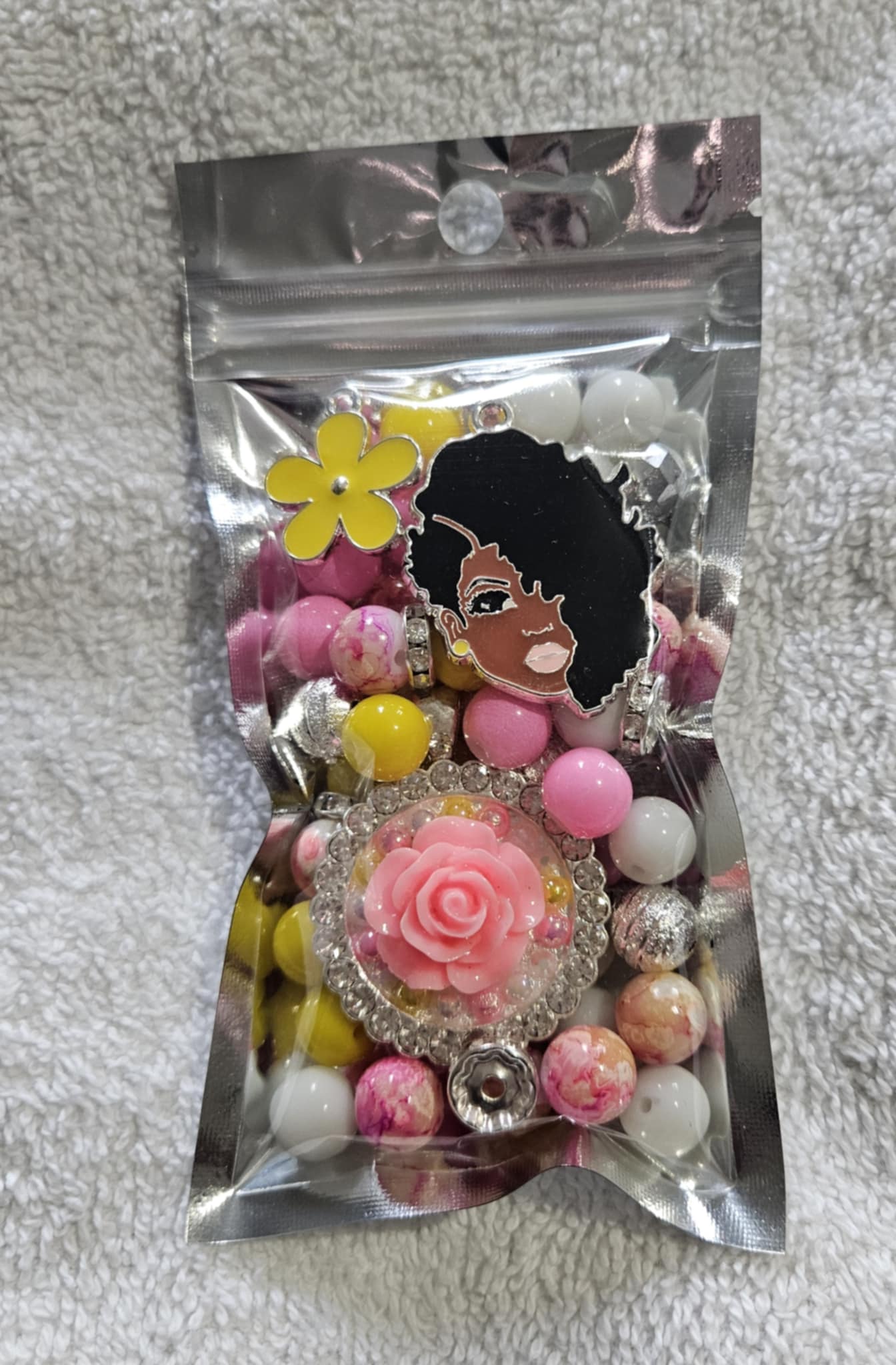 Flower two stack 10mm bead pack/Each