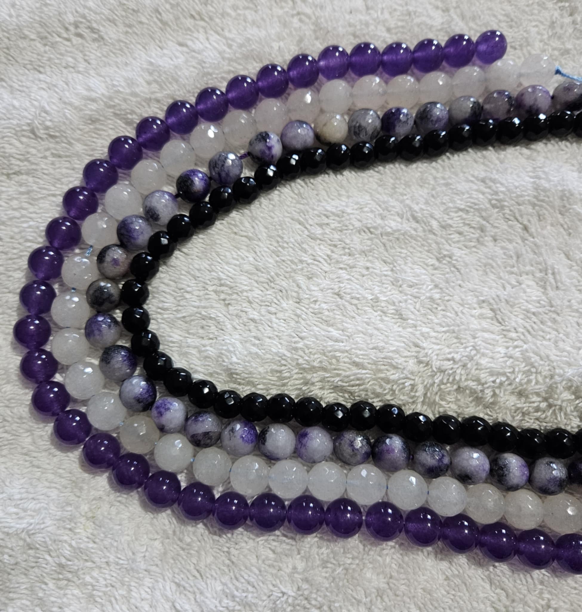 Gemstone Agate bead bundles/Each
