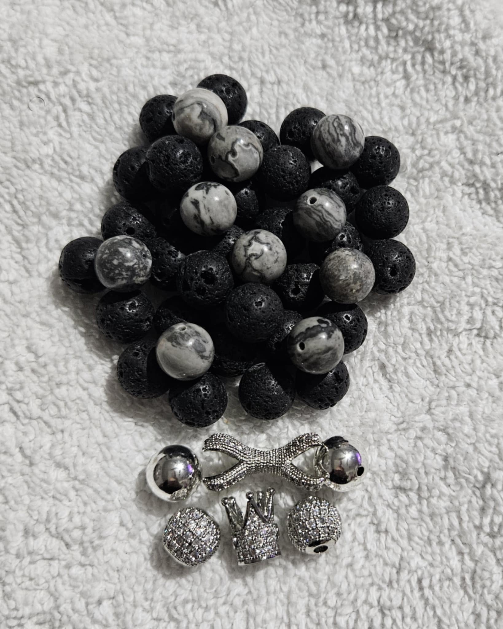 Men Packs 10mm bead two stack/Each