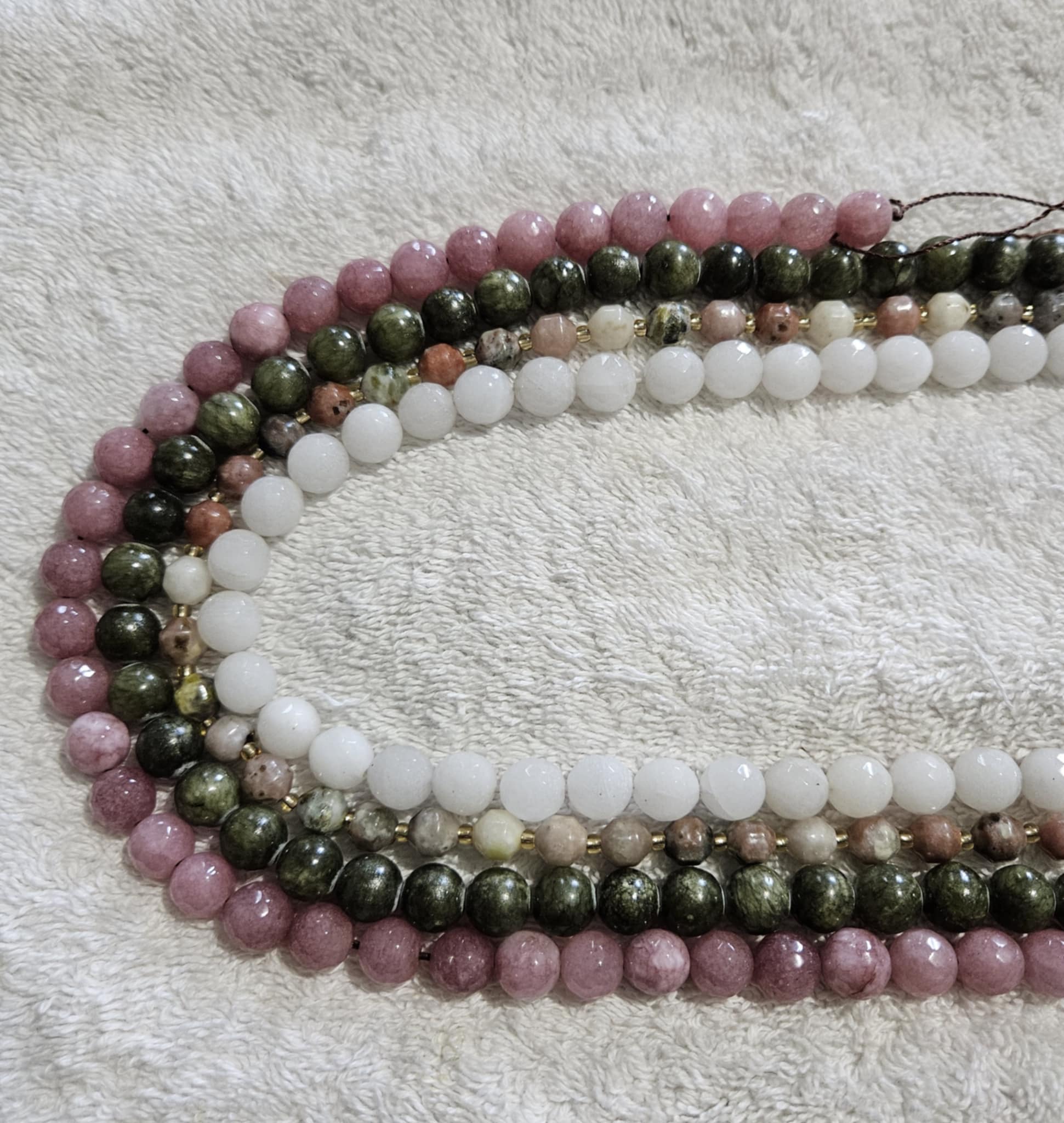 Gemstone Agate bead bundles/Each