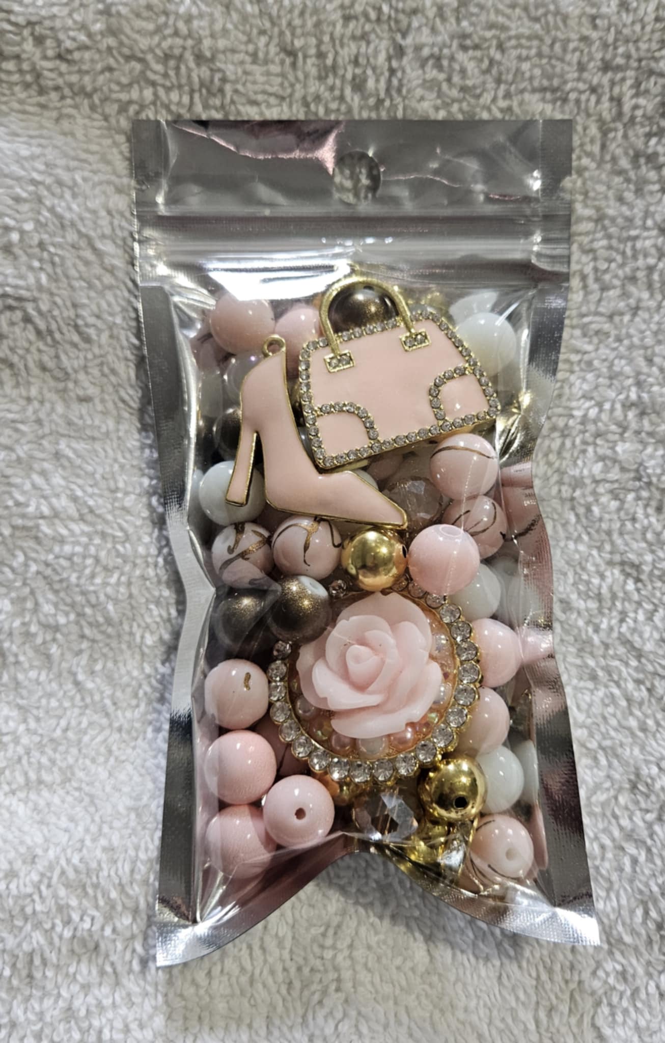 Flower two stack 10mm bead pack/Each