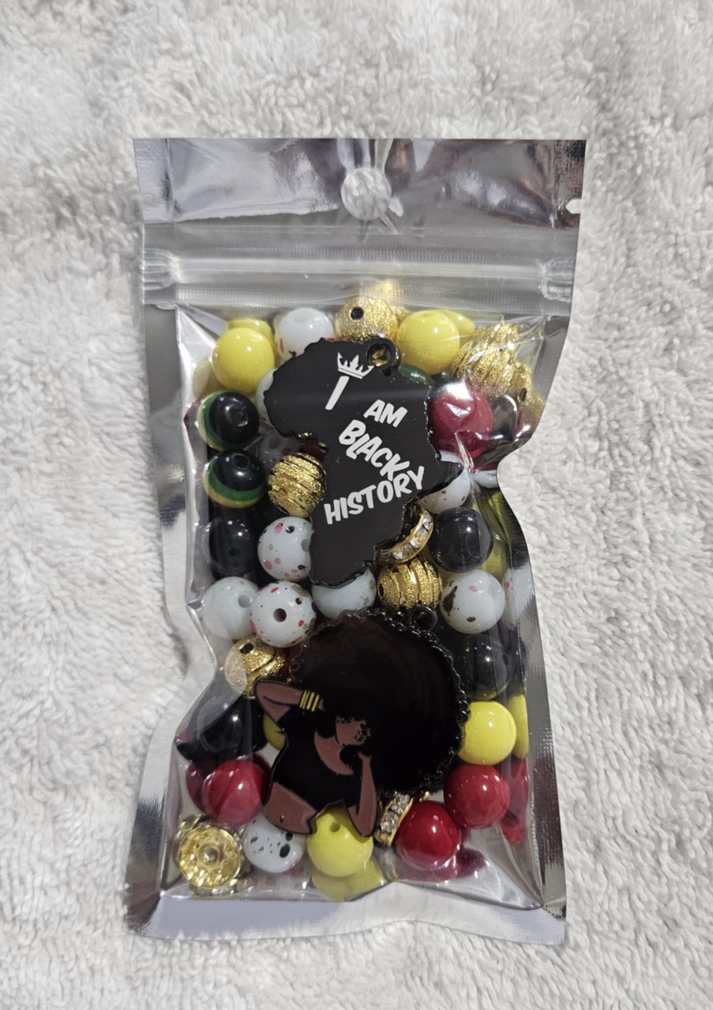 Juneteenth two stack packs 10mm beads /Each