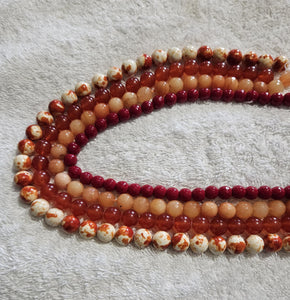 Gemstone Agate bead bundles/Each