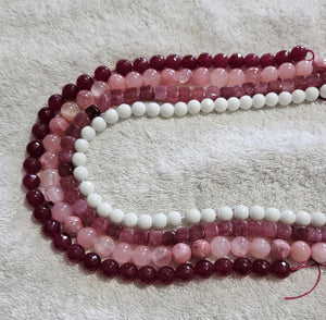 Gemstone Agate bead bundles/Each