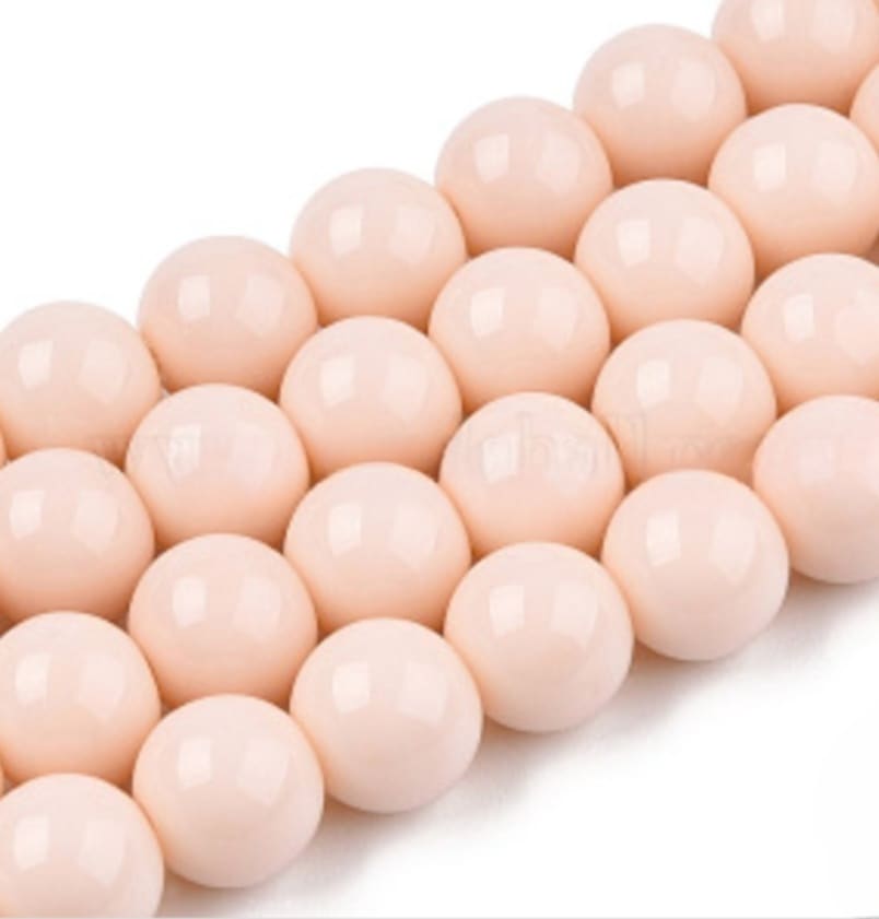 Solid Color Glass Beads 10mm/Each 40 beads per strand