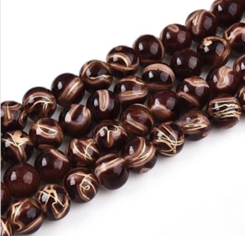 Speckled Beads 10mm/ Each 40 beads per strand