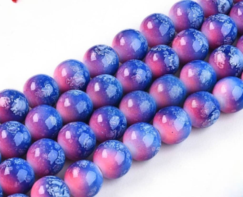 Marble beads 10mm/Each 40 beads per strand
