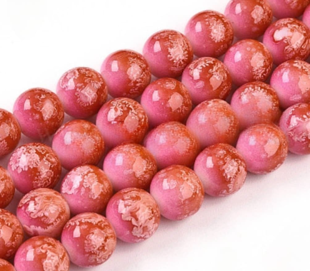 Marble beads 10mm/Each 40 beads per strand